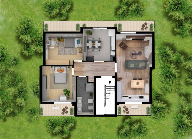 Porzione villa in vendita a Roncello