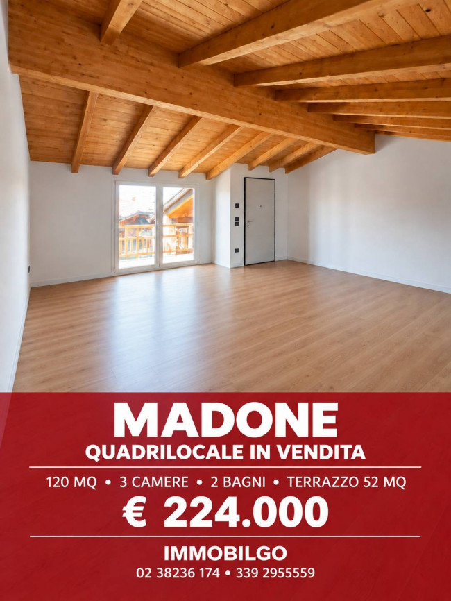 Quadrilocale in vendita a Madone