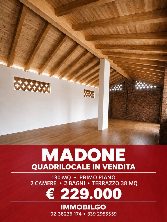 Quadrilocale in vendita a Madone