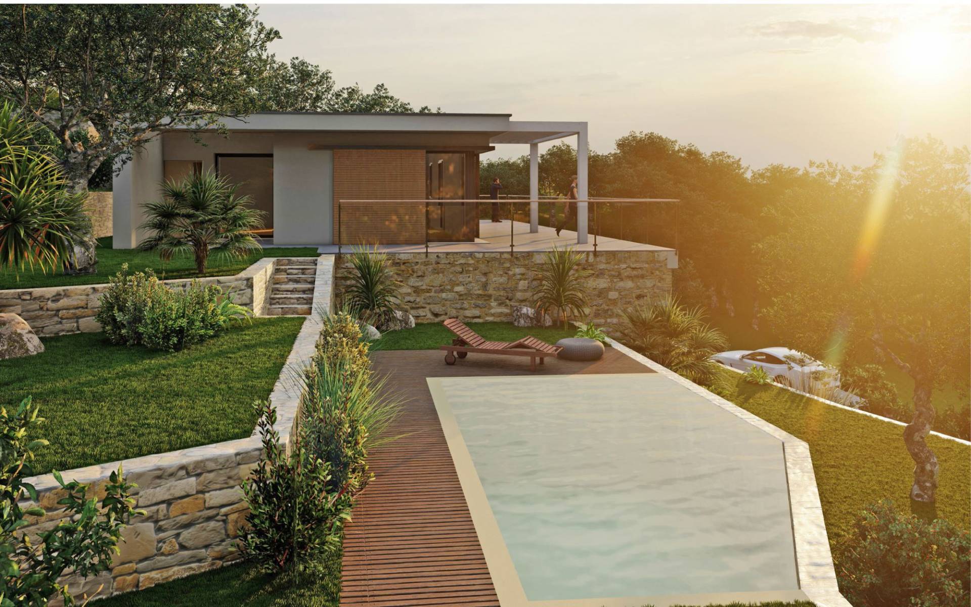 Luxury villa to be built with amazing sea view for sale in Imperia