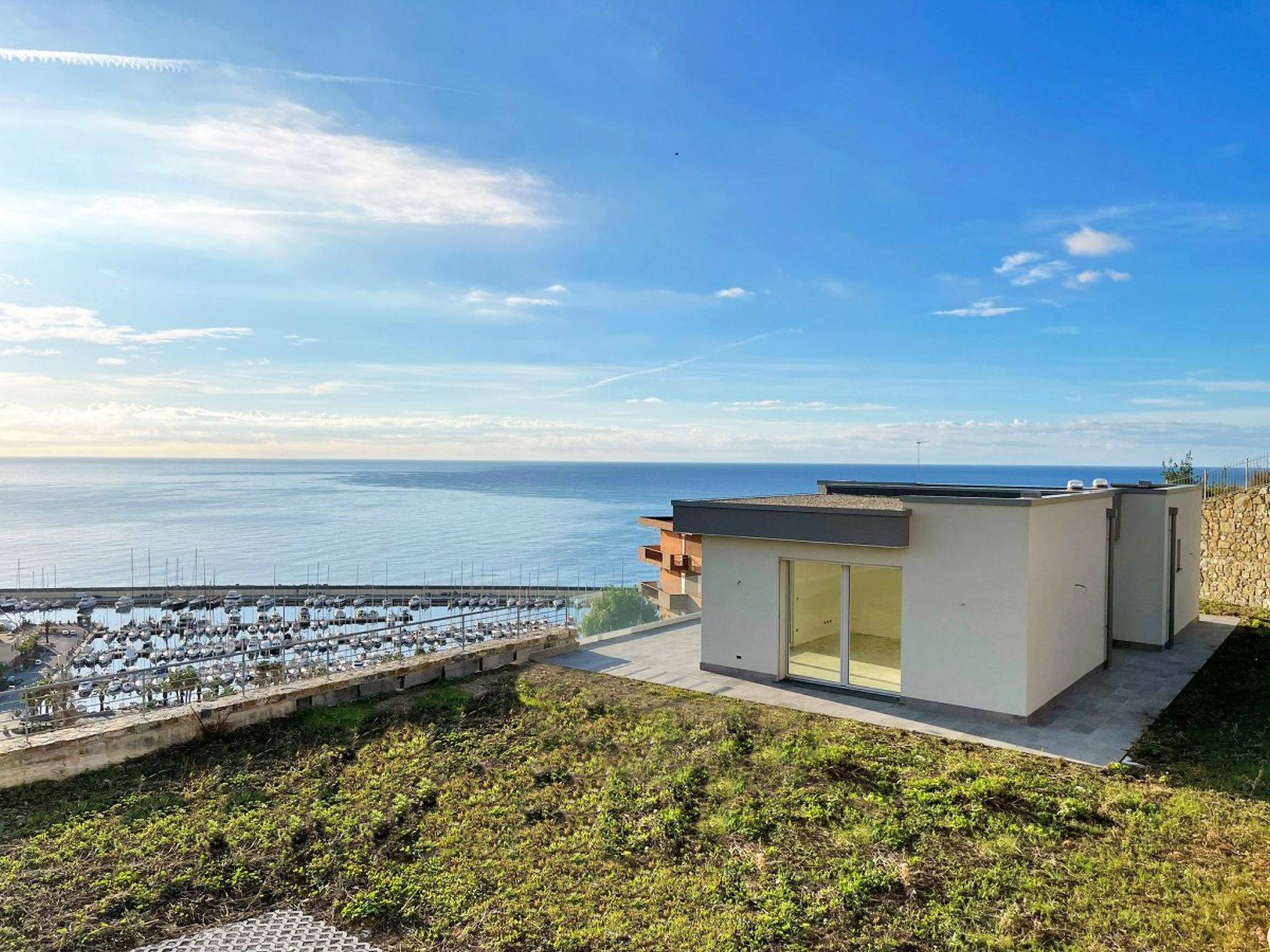 Modern villa for sale in Santo Stefano al mare with stunning sea views