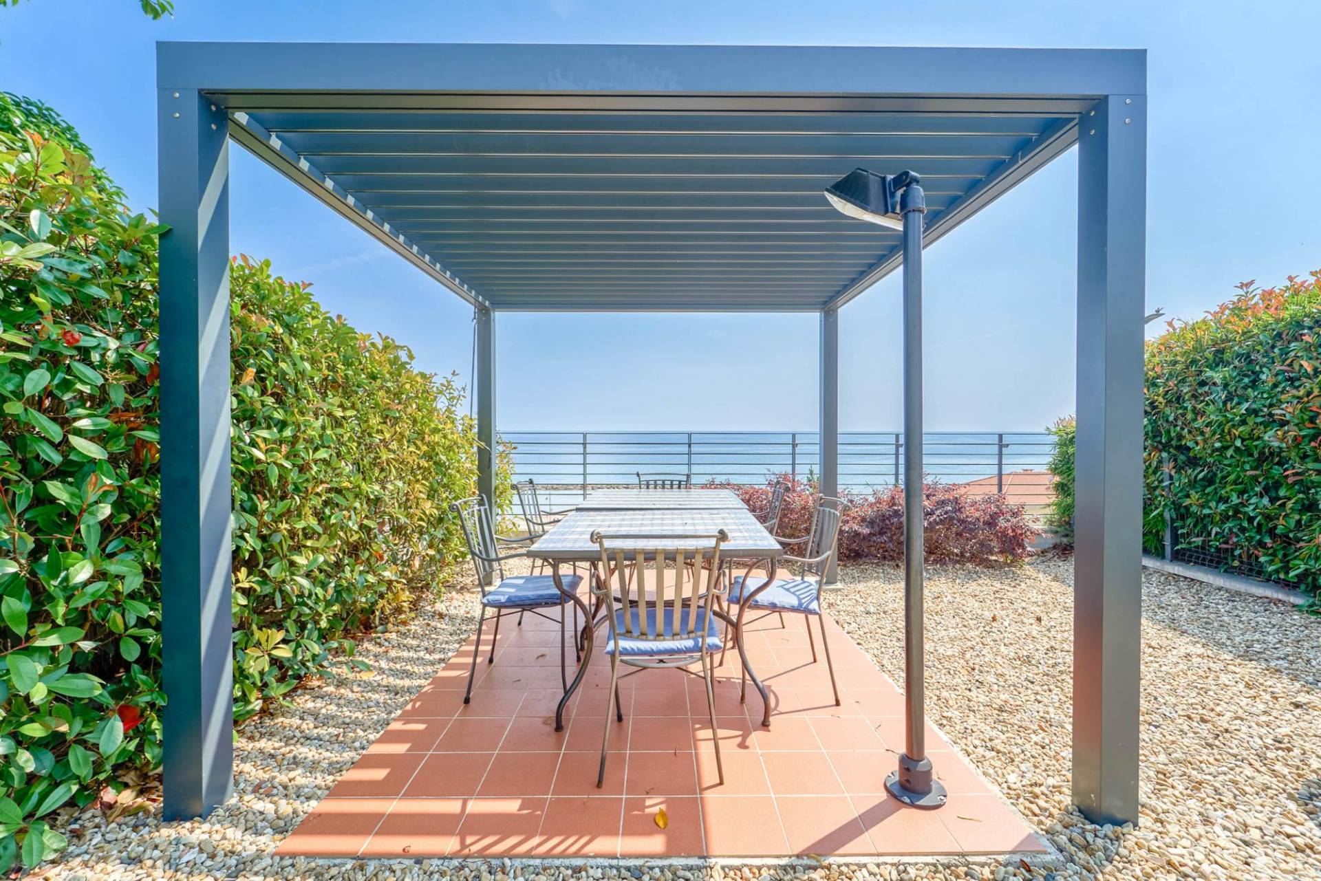 Apartment with sea view and private garden in Santo Stefano al Mare