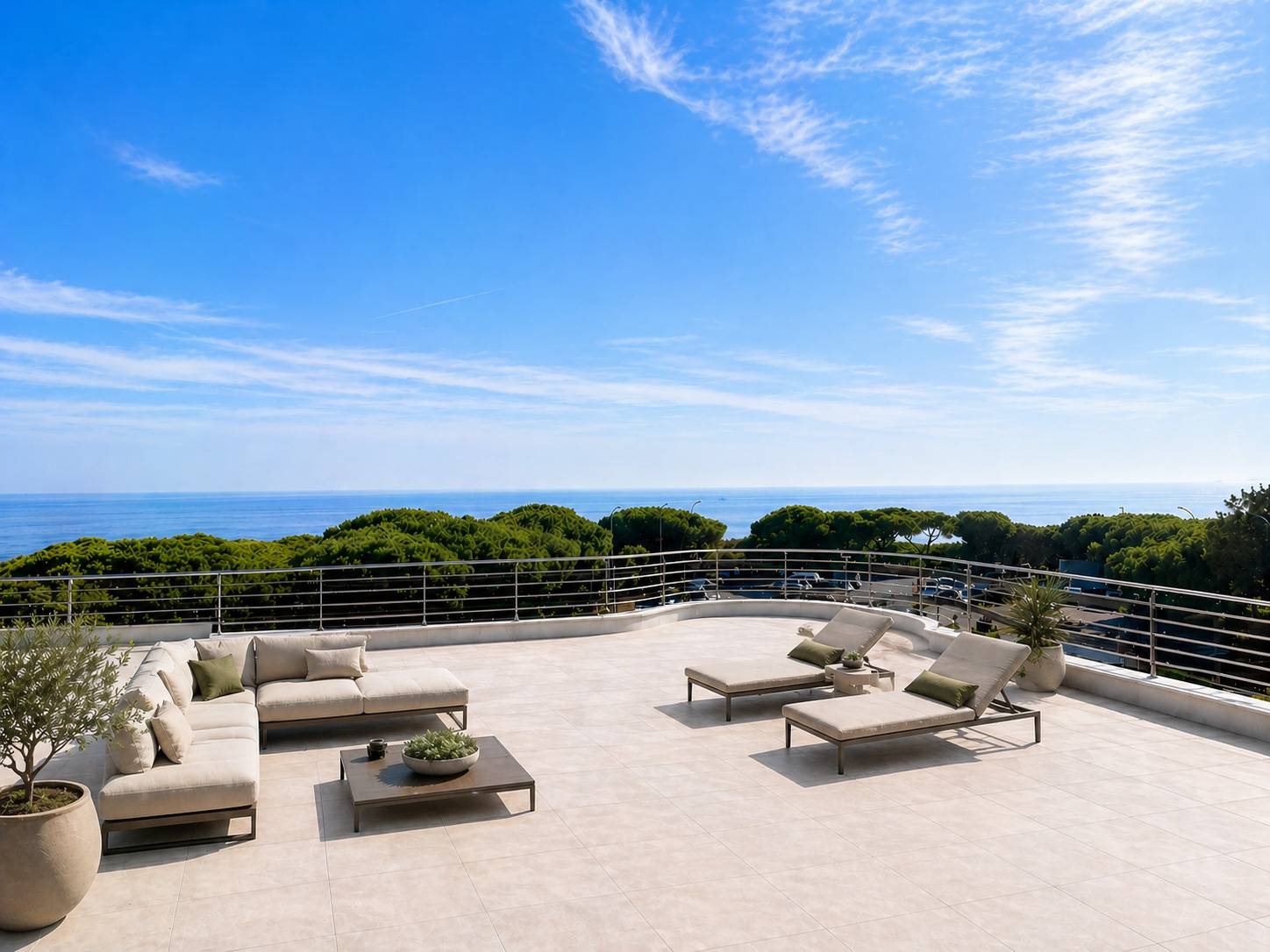 Bordighera Alta, an exclusive penthouse apartment for sale in an elegant, newly built residence on the edge of the picturesque old town