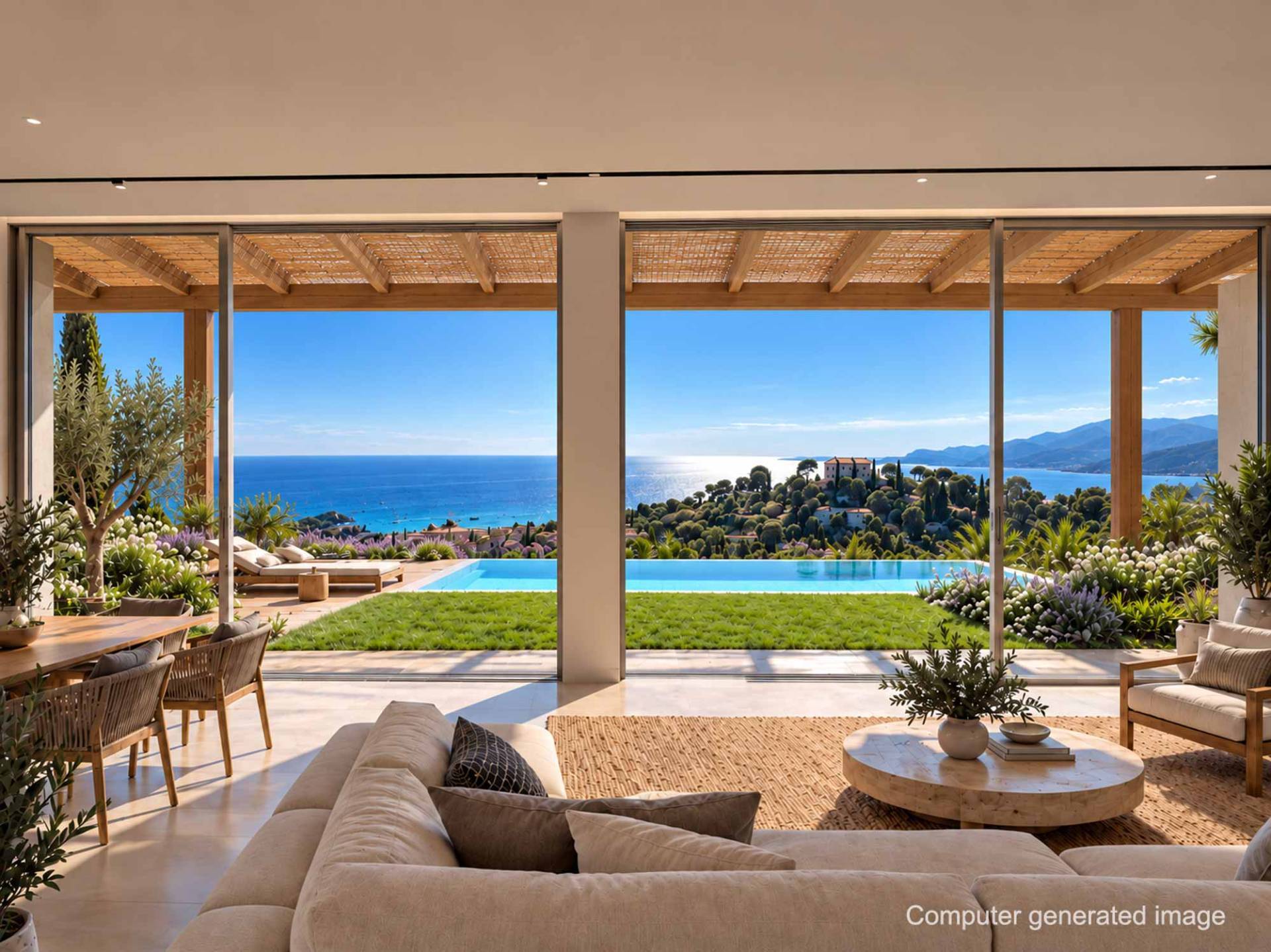 Exclusive and modern villa under construction in Bordighera, with swimming pool and stunning sea views