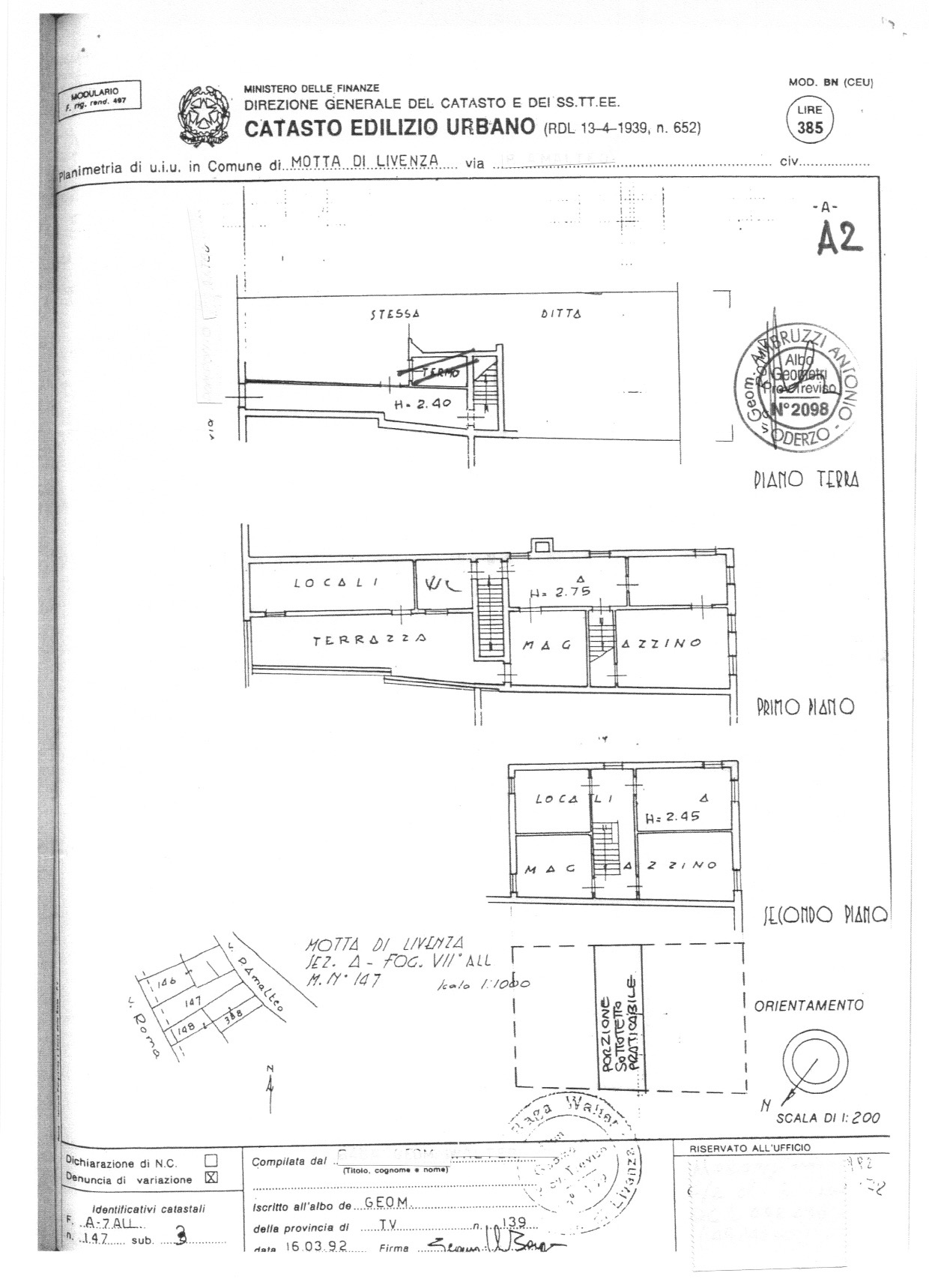 Stabile intero - Palazzo MOTTA DI LIVENZA vendita    Premier Casa Immobiliare di Marzia Ingoglia e C. s.a.s.