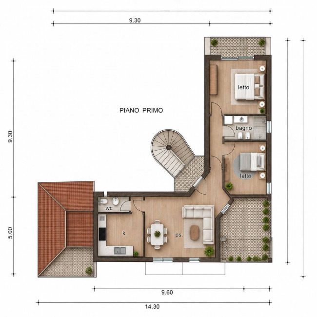 PORZIONE DI BIFAMILIARE in Vendita a Marcellina