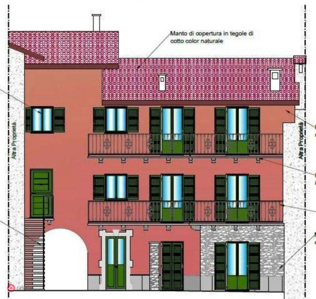 Porzione di Casa Terra / Cielo in vendita a Brezzo di Bedero