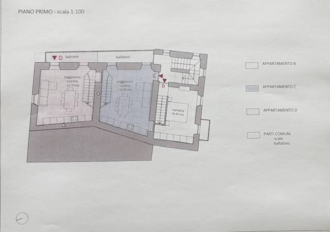 Porzione di Casa Terra / Cielo in vendita a Cuasso al Monte