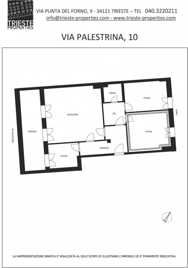 Porzione di casa in affitto a Trieste (TS)