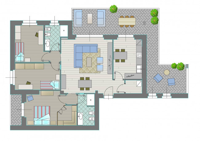 Quadrilocale con terrazzo