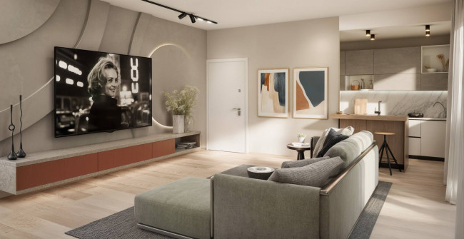 Bilocale con terrazzo.