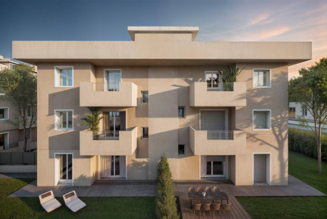 Bilocale con giardino.