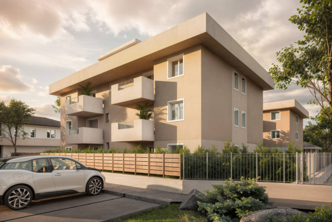 Bilocale con giardino.