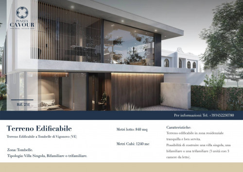 Terreno edificabile in vendita<br/> a Vigonovo (VE)