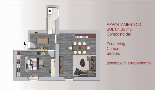 Appartamento in vendita a Fortezza, Firenze (FI)