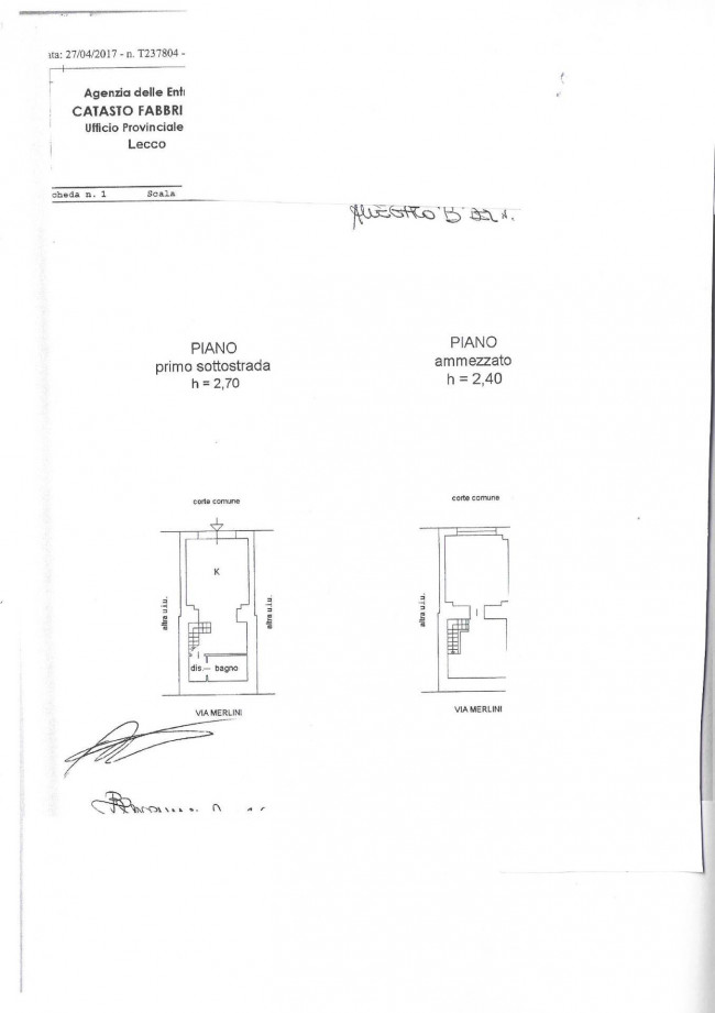 Appartamento in vendita a Missaglia (LC)