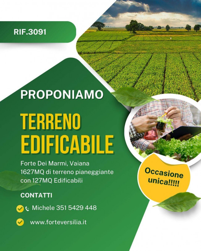 Terreno edificabile in vendita a Forte dei Marmi