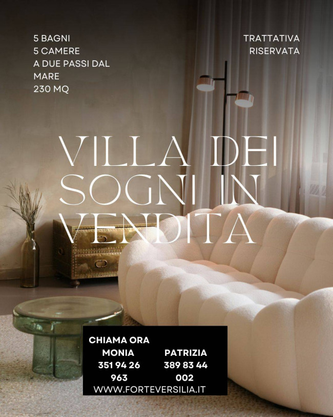 villa indipendente in vendita a Forte dei Marmi