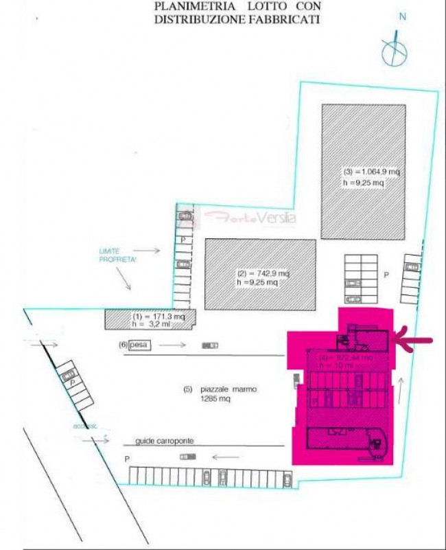 Capannone in vendita a Pietrasanta