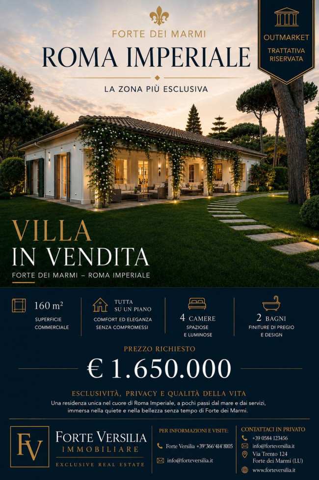 villa bifamiliare in vendita a Forte dei Marmi