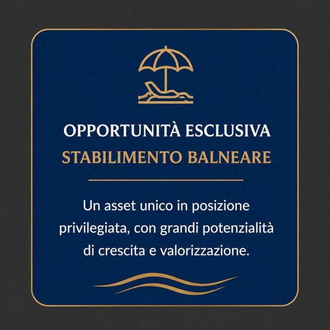 Stabilimento balneare in vendita a Forte dei Marmi