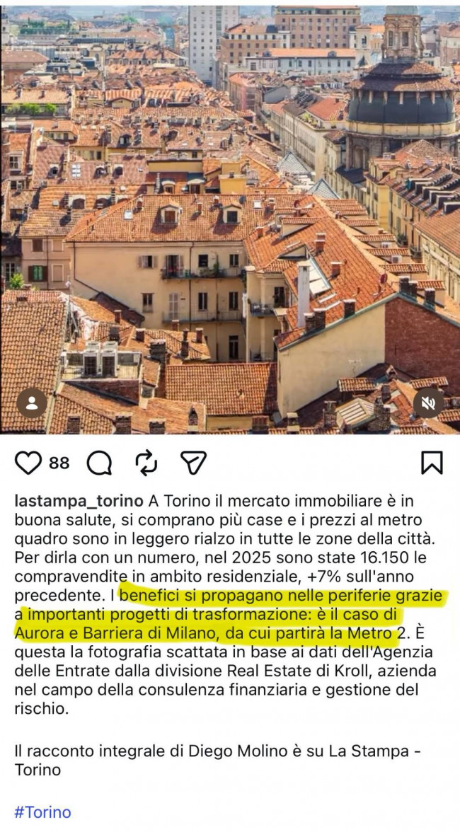 Appartamento in vendita a Torino