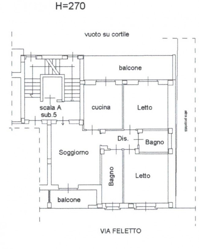 Appartamento in vendita a Torino