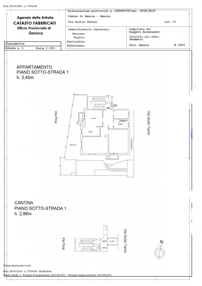 Appartamento in vendita a Borgoratti, Genova (GE)