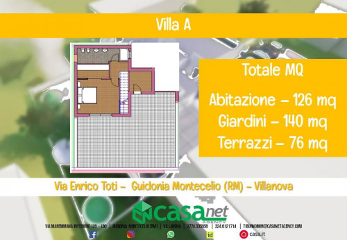 Villa in vendita a Villanova, Guidonia Montecelio (RM)